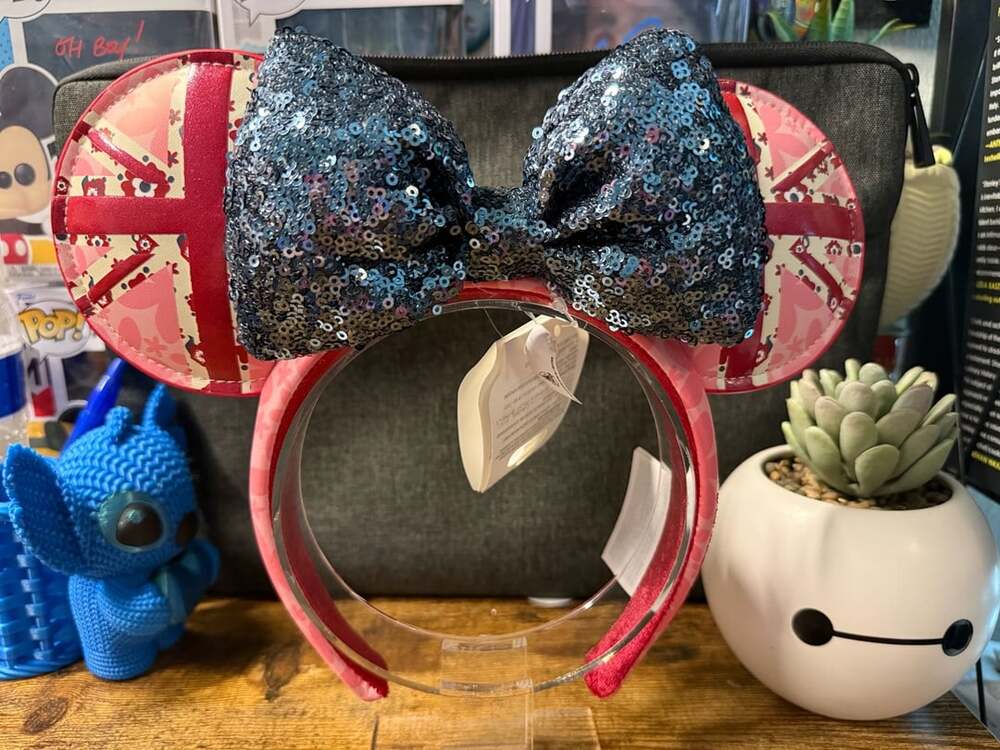 NWT Disney Parks Epcot United Kingdom Minnie Mouse Ears